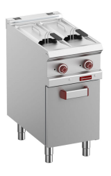 Friteuză electrică 2 cuve 7 litri pe dulap - SILVER 700