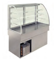 Vitrină frigorifică și ventilată pe dulap refrigerat (Închisă)