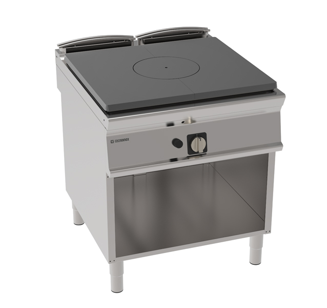 Placă de gătit pe gaz (Solid Top) pe dulap deschis