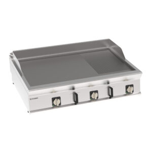 Grătar electric cu placă 1/3 striată (versiune banc)