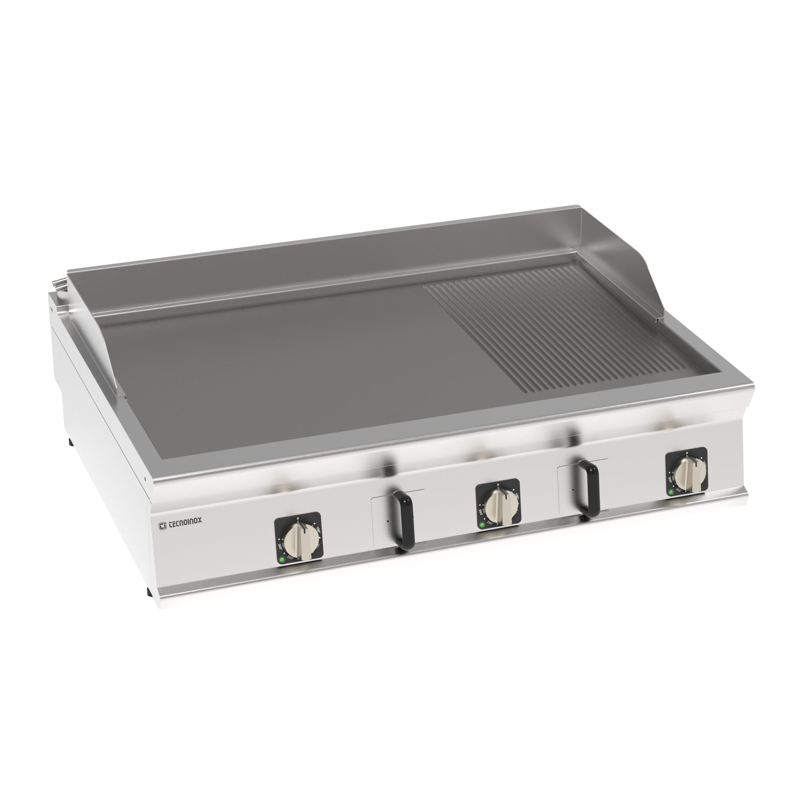 Grătar electric cu placă 1/3 striată (versiune banc)