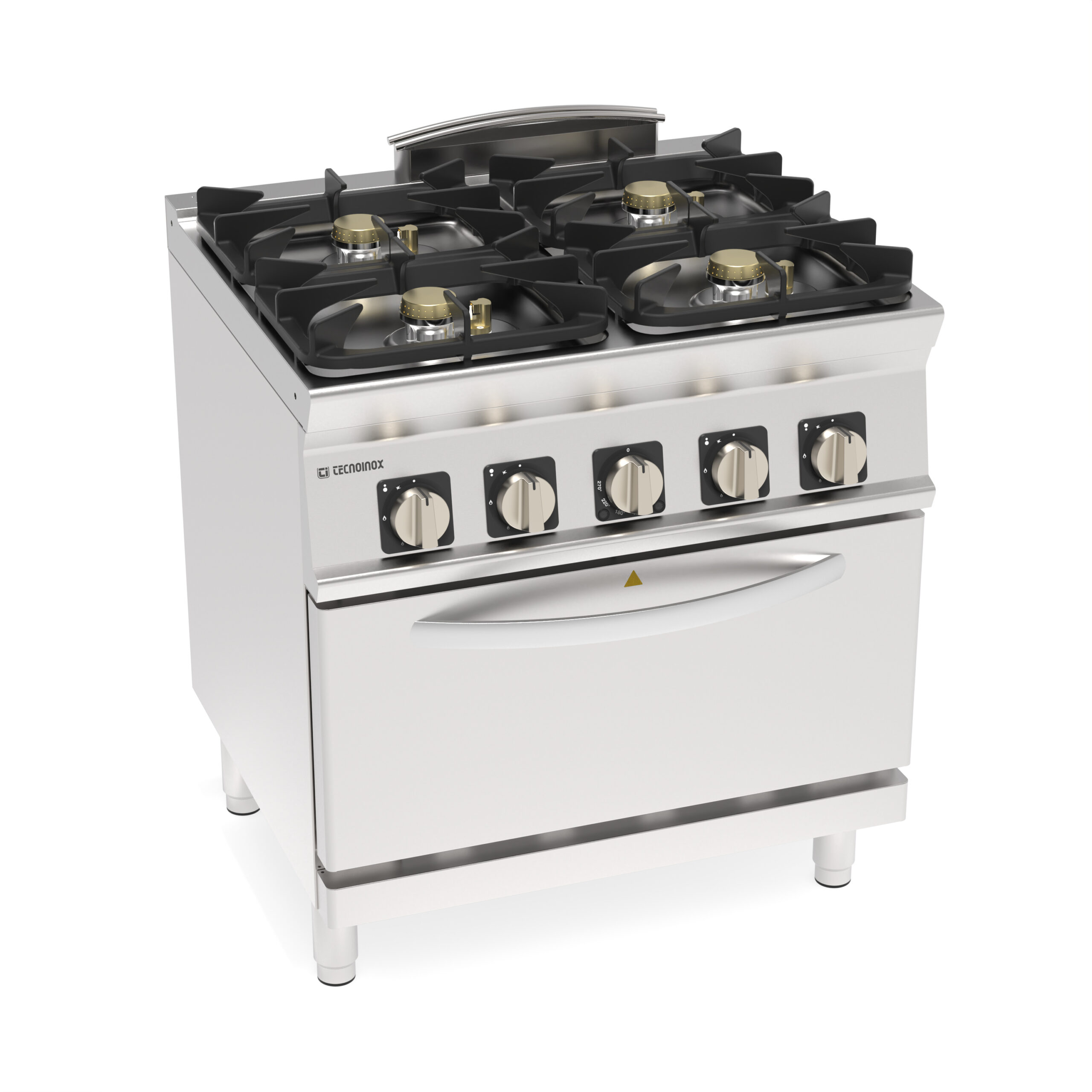 Aragaz pe gaz cu 4 arzătoare hermetice pe cuptor electric cu convecție GN1/1