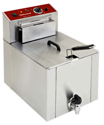 Friteuză electrică de banc S-POWER 12 litri + robinet