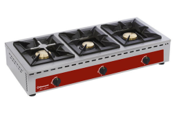 Aragaz de banc - 3 arzătoare (7+5+7 kW)