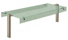 Suprastructuri rectangulare (Sticlă dublă, suport tubular 60x30mm, scotch brite)