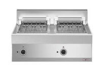 Grătar electric cu abur de banc – 2 zone (800 mm)