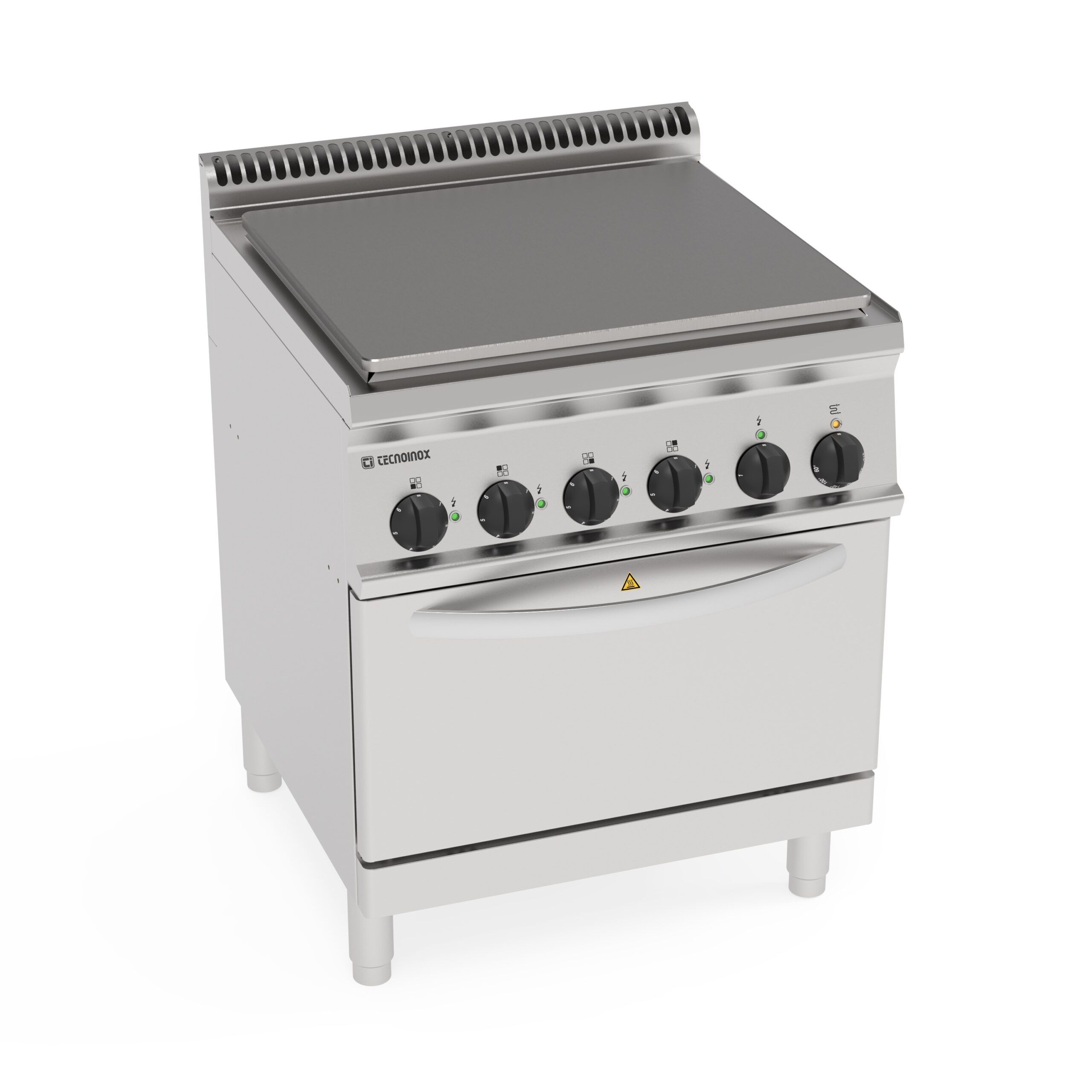 Aragaz electric cu plită solidă pe cuptor electric cu convecție GN1/1 și 1 grilaj