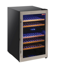 Vitrină de vinuri ventilată - 140 Lt., 2 T° - NEGRU