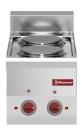 Plită electrică 2 ochiuri -Top- - SILVER 600