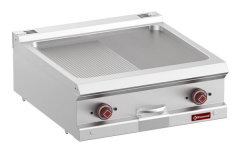 Fry Top electric 1/2 neted și 1/2 striat, Modul 1/1 -Model de banc- – SILVER 700