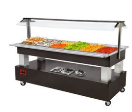 Salad Bar frigorific 6xGN1/1 - Wenge