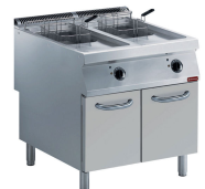 Friteuză electrică 2 cuve Y 15 litri, pe suport