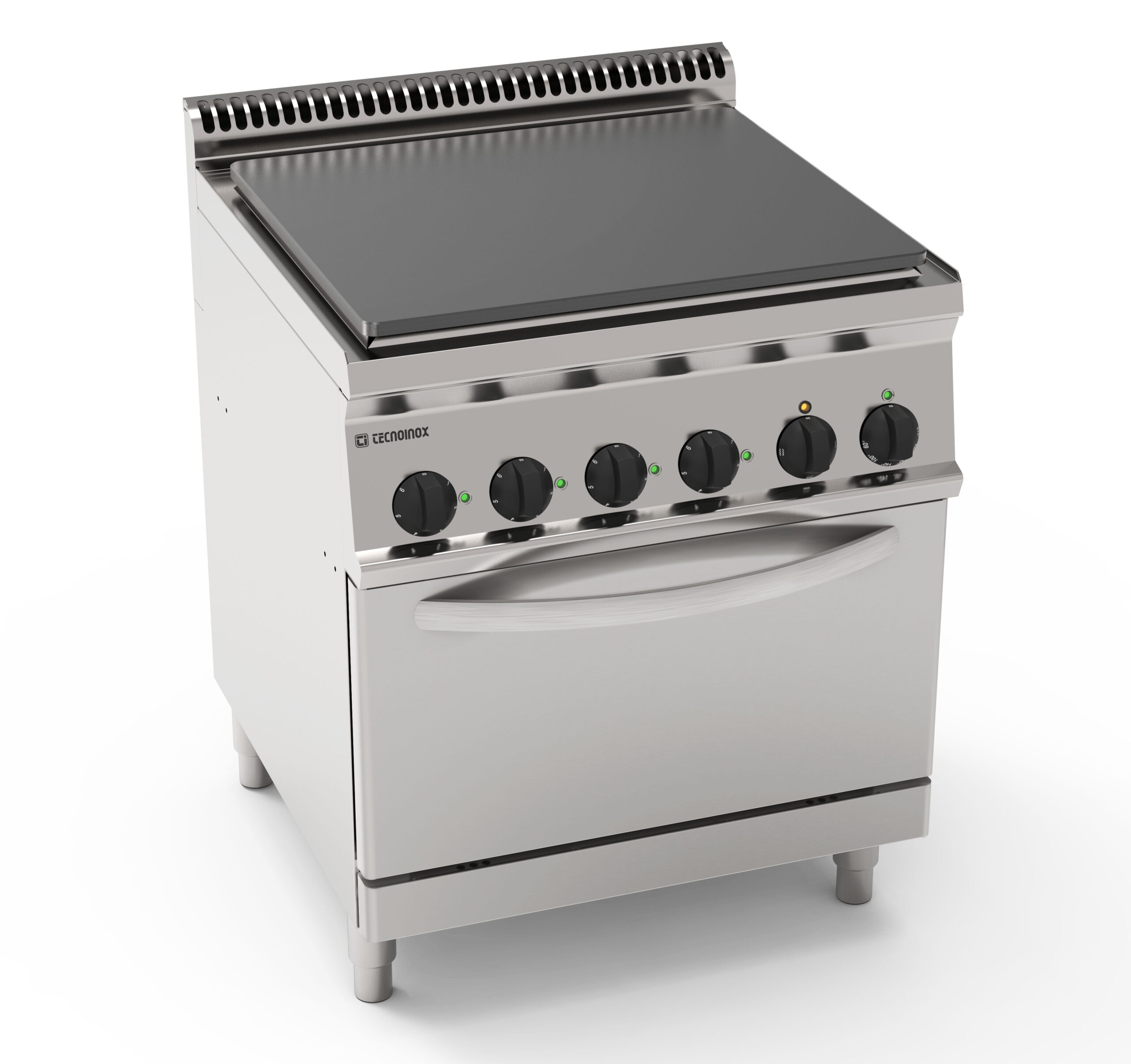 Aragaz electric cu plită solidă pe cuptor electric static GN2/1 cu 1 grilaj