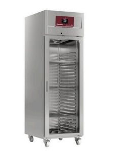 Frigider ventilat 700 litri, 1 ușă din sticlă GN 2/1, pe roți - Gastro Line