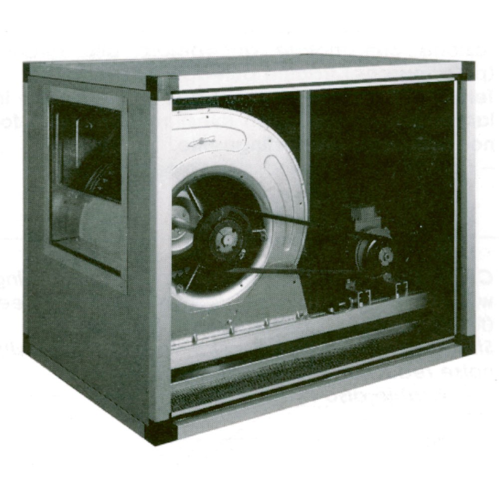 Ventilator centrifugal cu carcasă izolată, antrenat prin curea, 2 viteze, 5000 m³/h