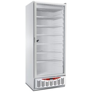 Congelator static, ușă de sticlă, 525 litri, GN2/1+600x400, alb