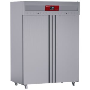 Frigider ventilat 1400 litri 2 uși GN 2/1, pe roți