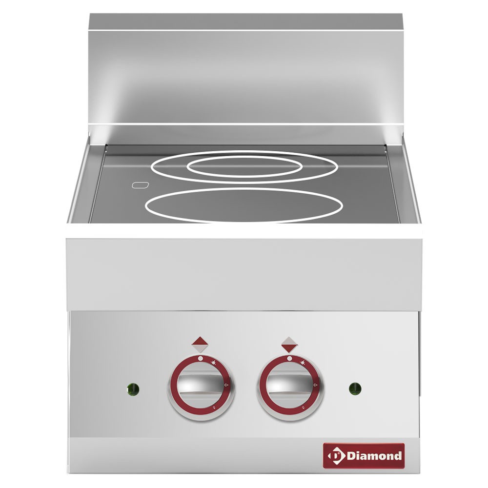 Plită vitro-ceramică electrică cu 2 zone de gătit -top- "Alpha 650"