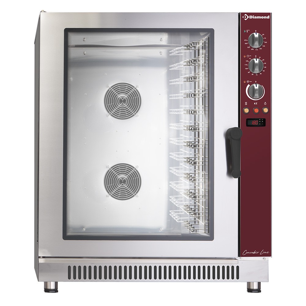 Cuptor cu convecție pe gaz, 12x EN(GN), umidificator automat
