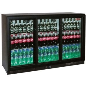 Răcitor de sticle ventilat, „Back Bar”, 3 uși culisante