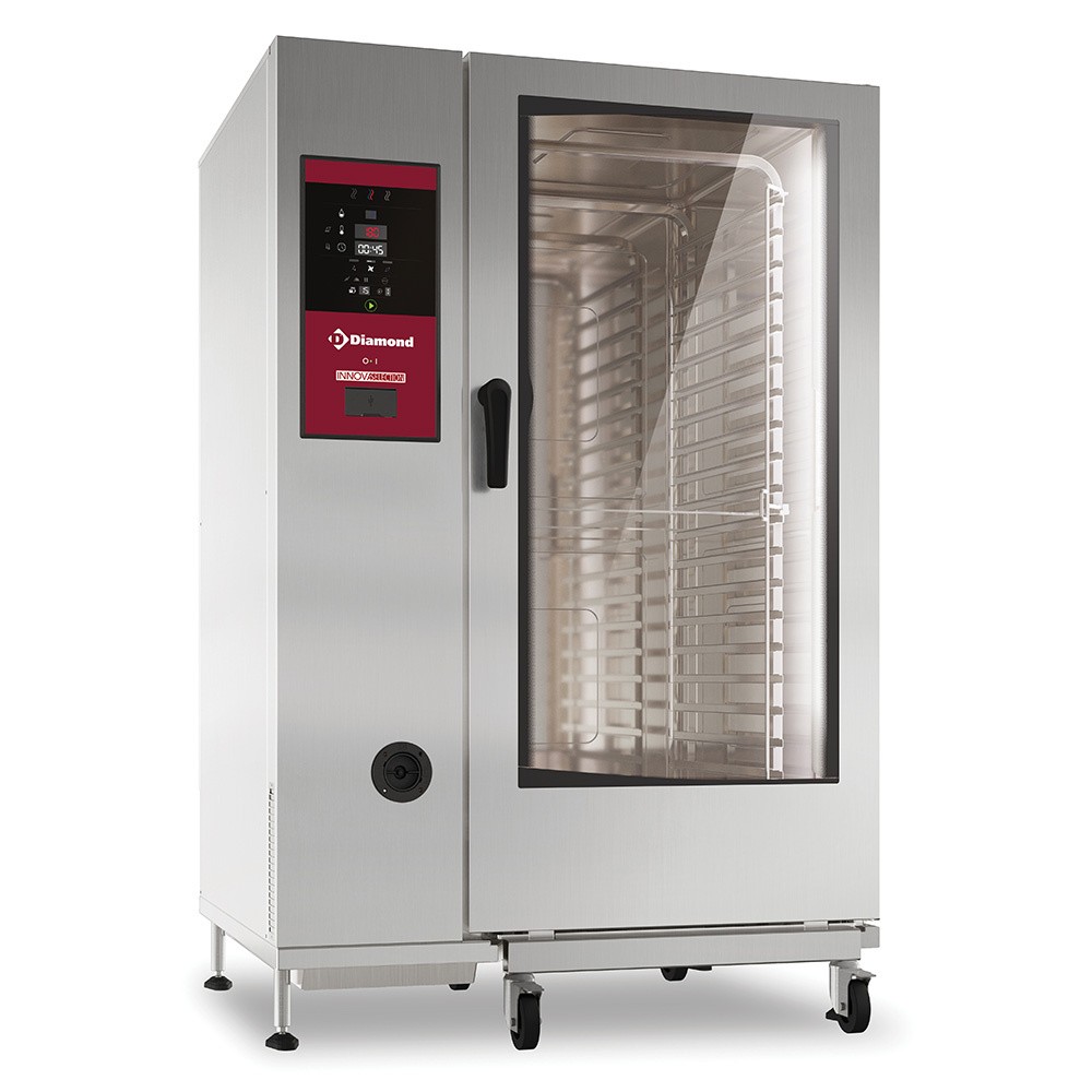 Cuptor electric cu abur direct și convecție, 20xGN2/1+Curățare