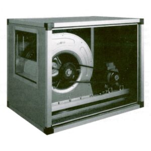 Ventilator centrifugal cu carcasă izolată, antrenat prin curea, 2 viteze, 6000 m³/h