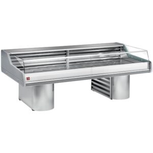 Vitrină frigorifică de expunere cu sticlă „Self-Service”, pe baze