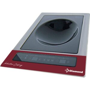Plită cu inducție WOK încorporabilă, 6 kW-TRI, butoane tactile