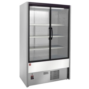 Element mural refrigerat ventilat, uși batante - GRI / ALB