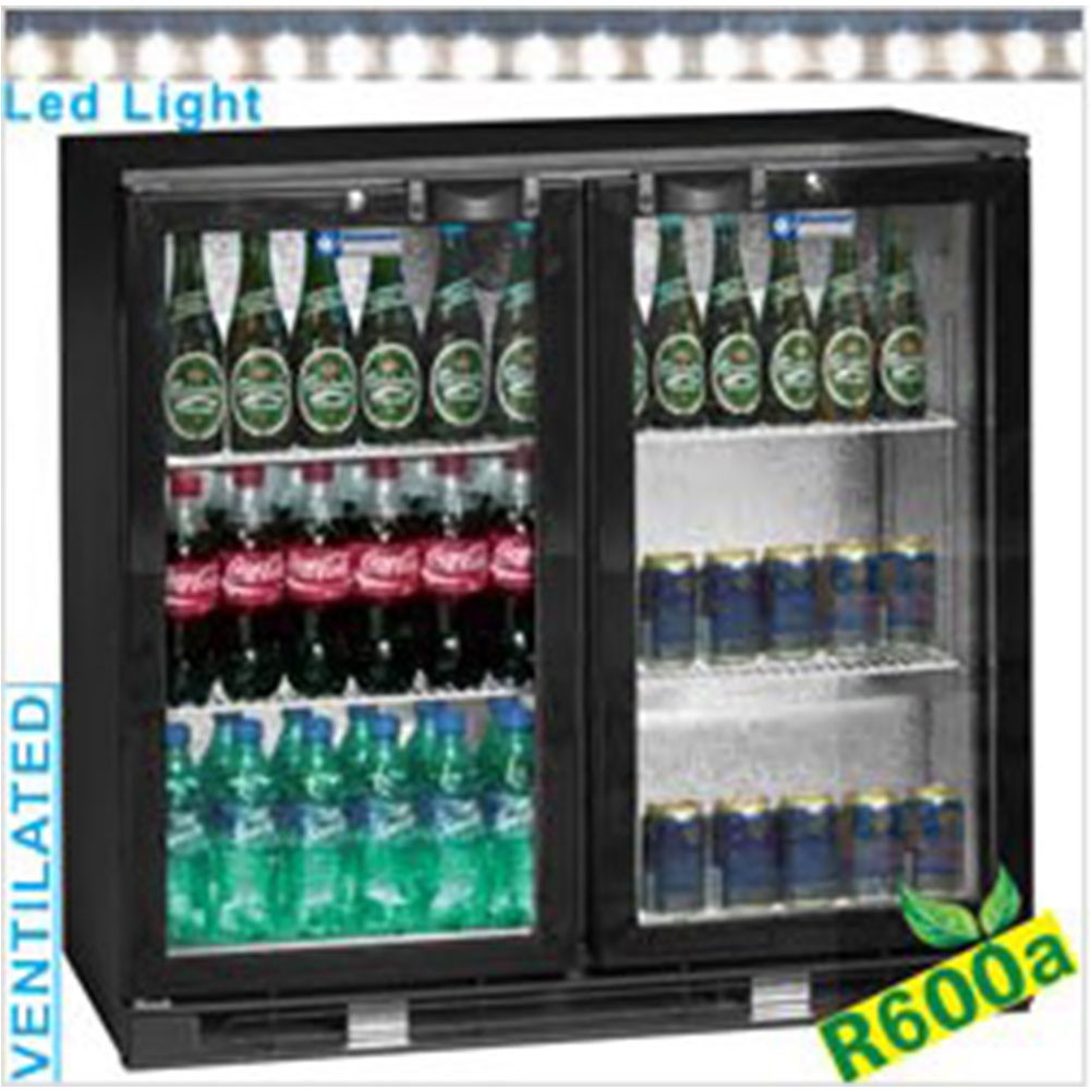 Răcitor de sticle ventilat, „Back Bar”, 2 uși batante