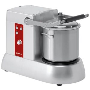 Cutter din oțel inoxidabil, 15 litri, model de masă, viteză variabilă