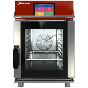 Cuptor electric, abur/convecție, 6x GN1/1 Touch Screen + Auto-Curățare
