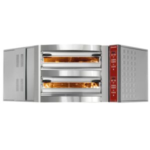 Cuptor electric unitate de colț, 2 camere, 2x 8 pizze Ø 350 mm
