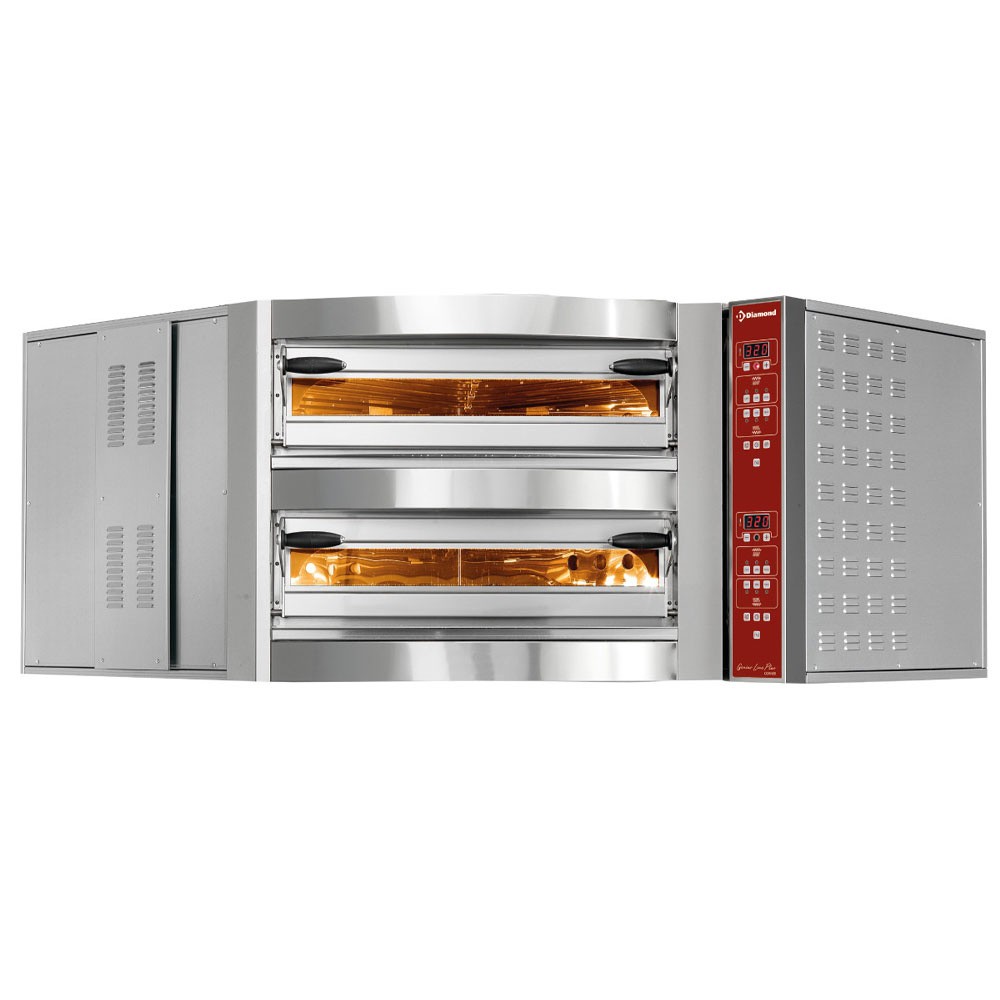 Cuptor electric unitate de colț, 2 camere, 2x 8 pizze Ø 350 mm