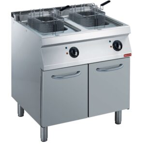 Friteuză electrică 2x14 litri, cu dulap
