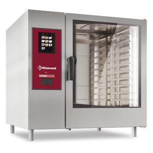 Cuptor electric "TOUCH" cu abur de boiler și convecție 10xGN2/1+ Curățare