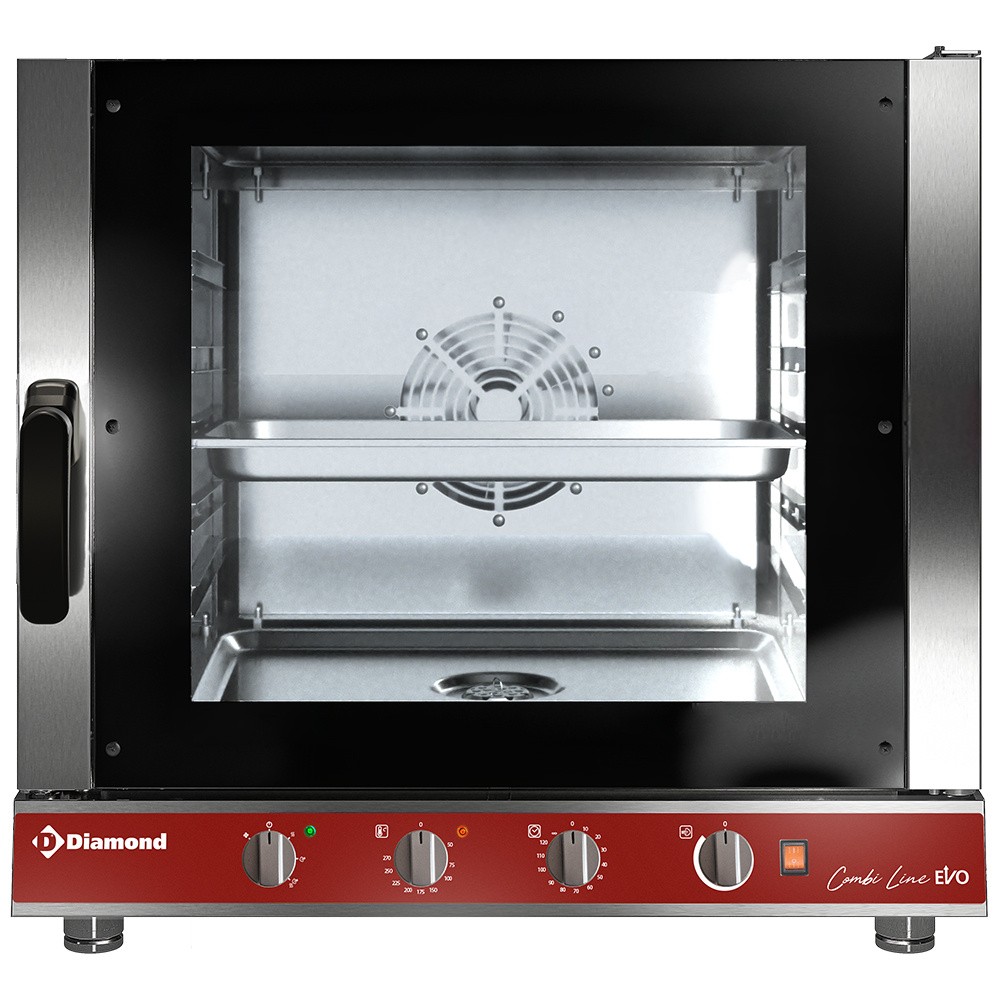 Cuptor electric abur/convecție, 5x GN 1/1 mecanic