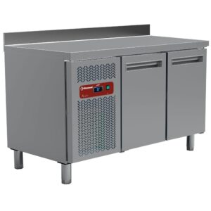 Masă frigorifică, ventilată, 2 uși GN 1/1 (260 Lit.) + 1x Kit bloc sertare (1/2 + 1/2), mese MR...
