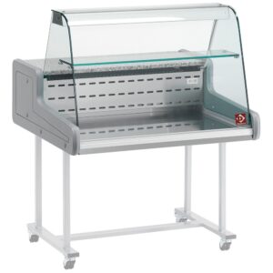 Vitrine de prezentare frigorifice - panou de sticlă curbat