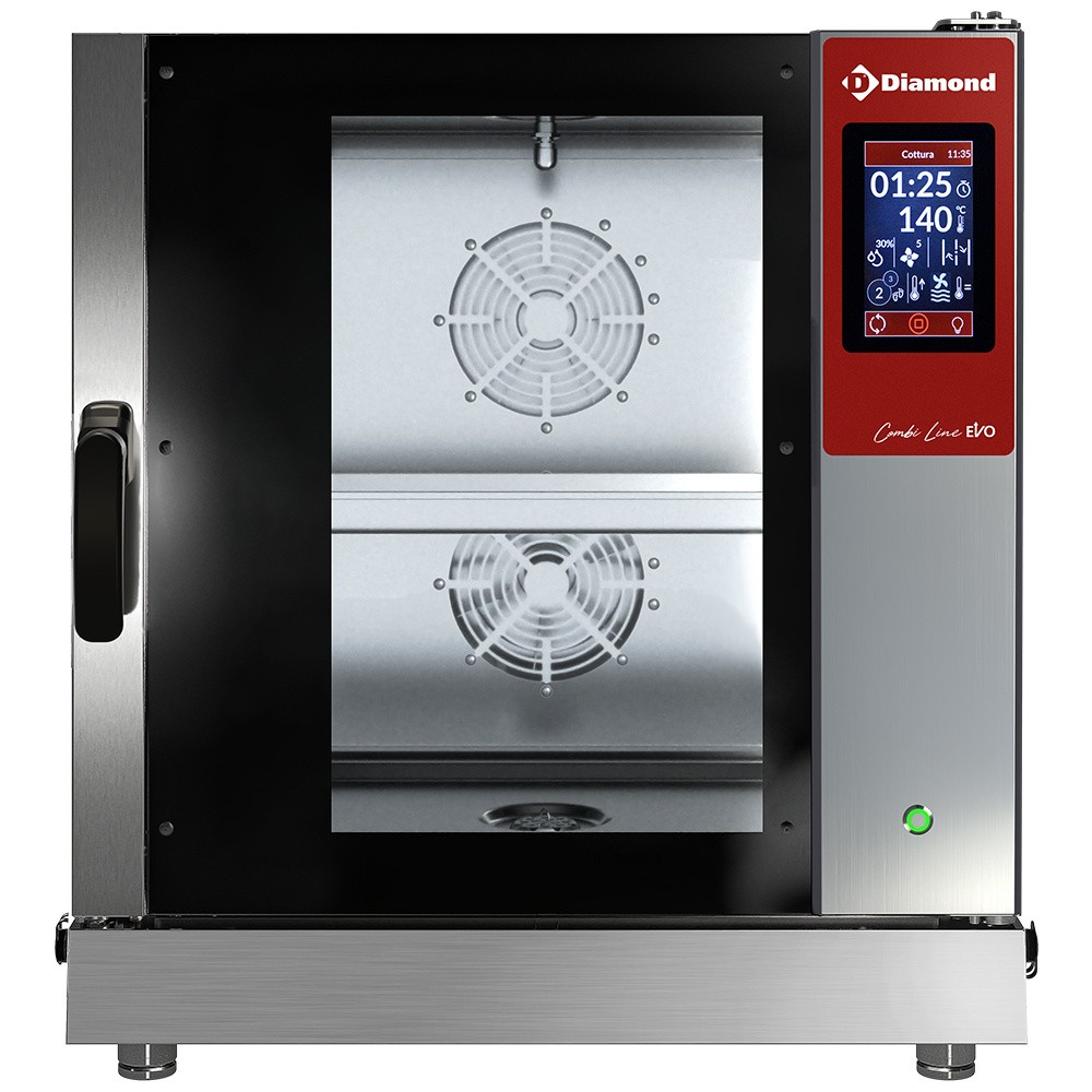 Cuptor electric, TOUCH SCREEN abur/convecție, 7x GN 1/1 - AUTO-CURĂȚARE