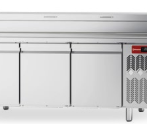Masă pizza ventilată - Structură frigorifică din oțel inoxidabil