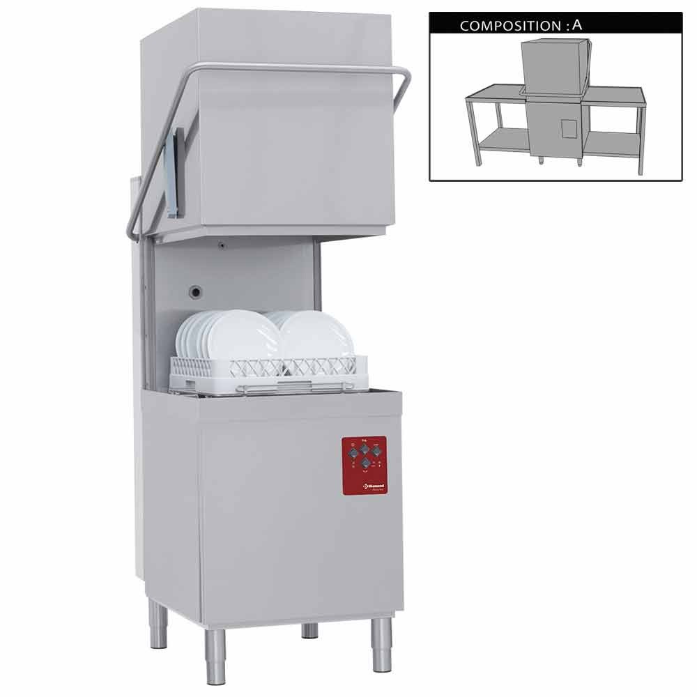 Mașină de spălat vase cu capotă completă