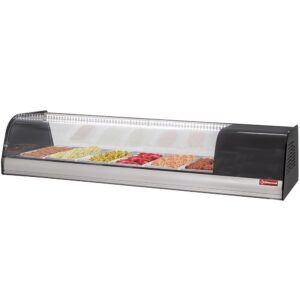 Vitrină frigorifică pentru tapas, 8x GN 1/3 - 40 mm (inclus)
