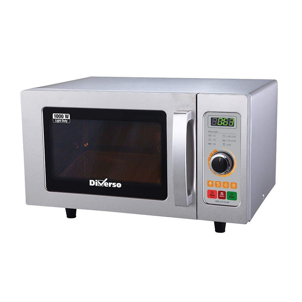 Cuptor cu microunde din oțel inoxidabil, 1000 W. (25 Lt), mecanic