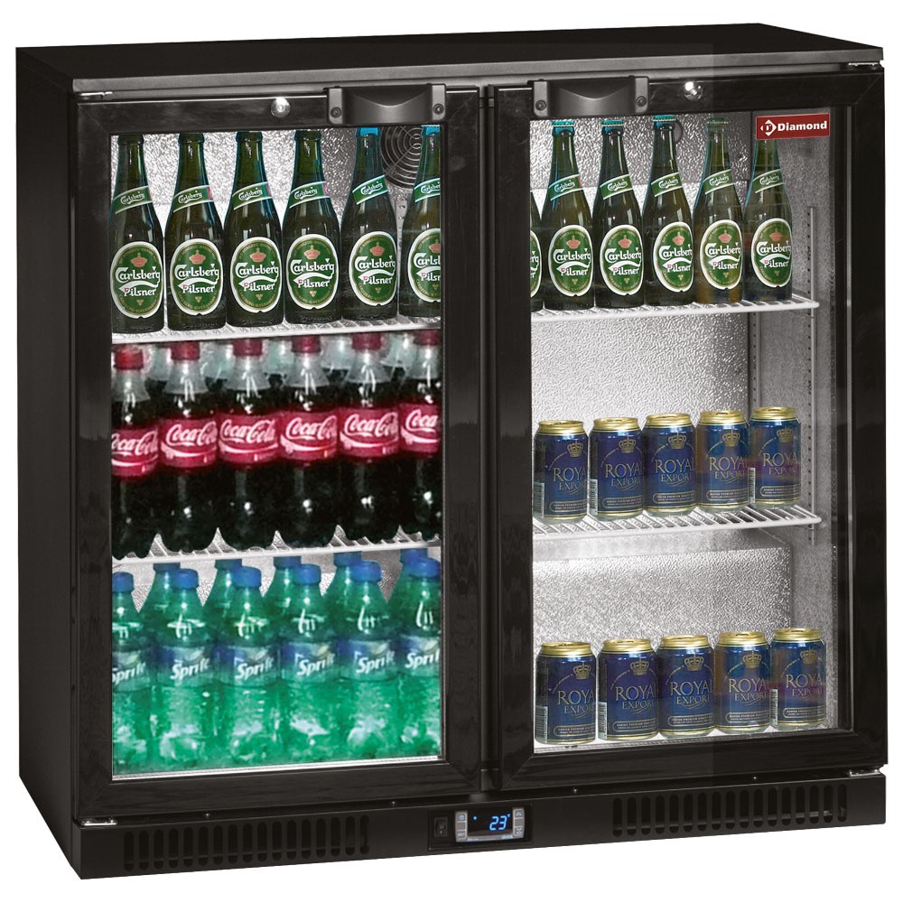 Răcitor de sticle ventilat, "Back Bar", 2 uși batante