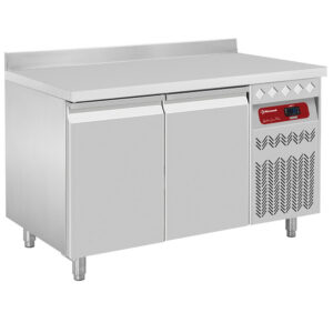 Masă frigorifică ventilată de perete, 2 uși GN 1/1 - SILVER 700