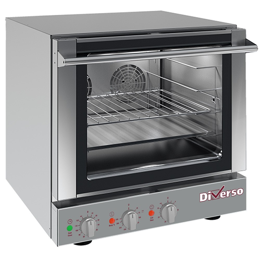 Cuptor electric cu convecție, 4x 460x340 mm + salamandră