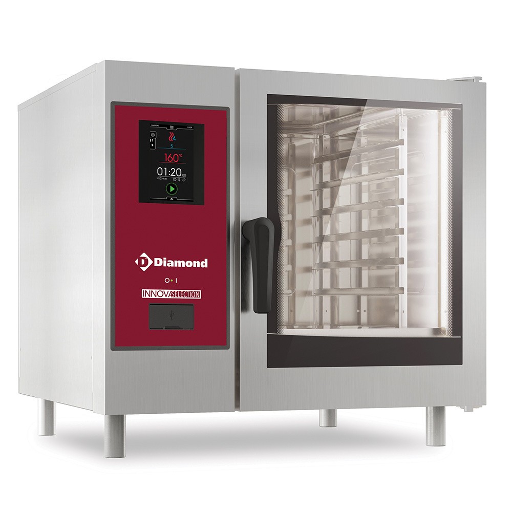 Cuptor electric ."TOUCH" cu abur direct și convecție, 6xGN1/1 + curățare