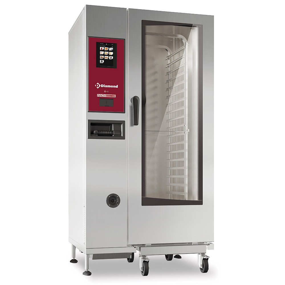 Cuptor electric "TOUCH" cu abur de boiler și convecție 20xGN1/1+ Curățare