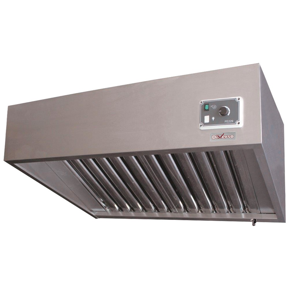 Hotă completă, (9/9-2500 M3/h) 120 Pa, variator, 4 filtre